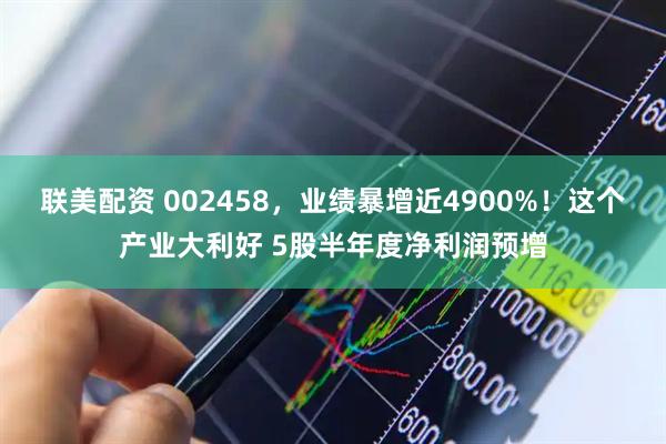 联美配资 002458，业绩暴增近4900%！这个产业大利好 5股半年度净利润预增